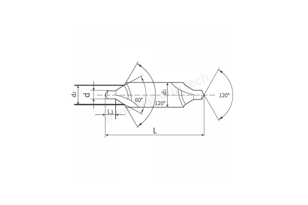 COBCD0125X045.3 Сверло центровочное тип А из быстрорежущей стали HSS Co5 (M35) DIN333