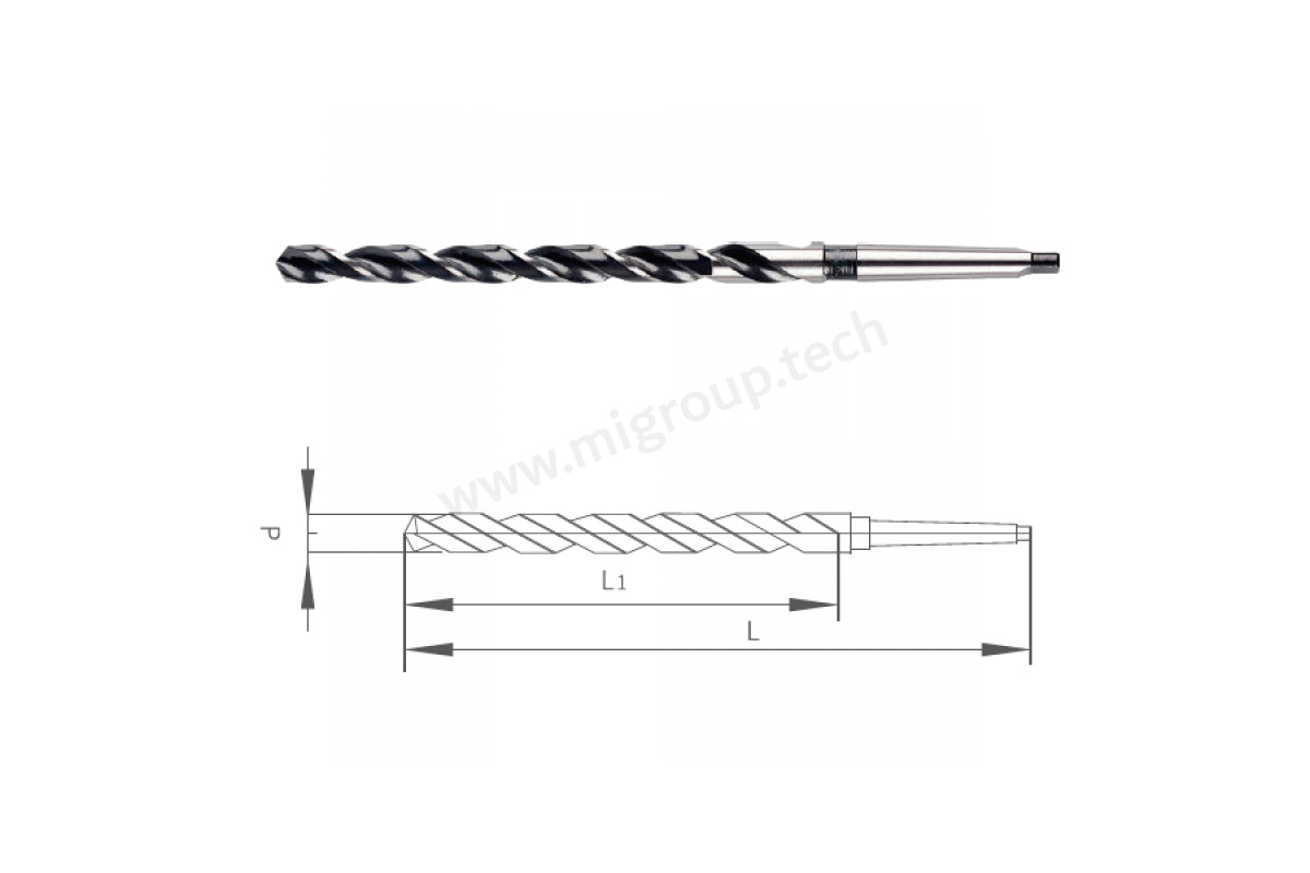 COLTD2175X335.2 Сверло из быстрорежущей стали HSS Co5 (M35) DIN345