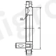 AG01.BMTJ-D1.158 Переходный фланец для патрона BMTJ/FTU-315, DIN 55029-8' (ALLGRIP)