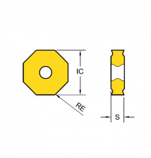 ONHU050408-F57 WKP35G Пластина для фрезы