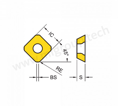 SEHT1204AFN WSM35S Пластина для фрезы