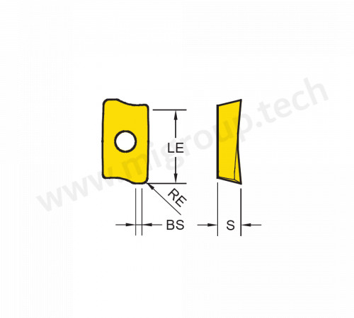 AOMT220708PDER-HP MG420 Твердосплавная пластина