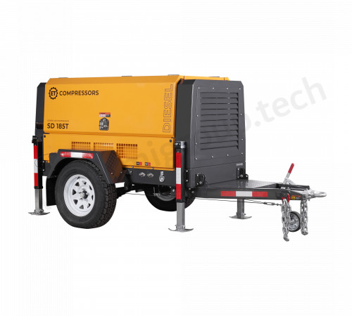Дизельный винтовой компрессор ET-Compressors ET SD-185T-7 на шасси