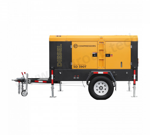 Дизельный винтовой компрессор ET-Compressors ET SD-390T-10 на шасси