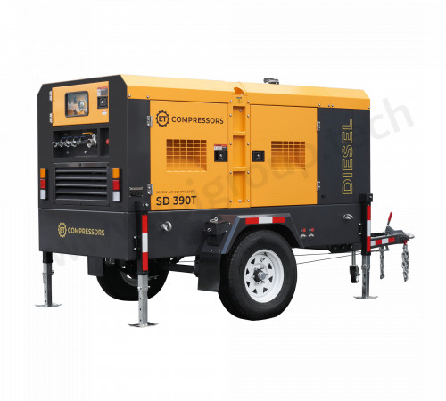 Дизельный винтовой компрессор ET-Compressors ET SD-390T-10 на шасси