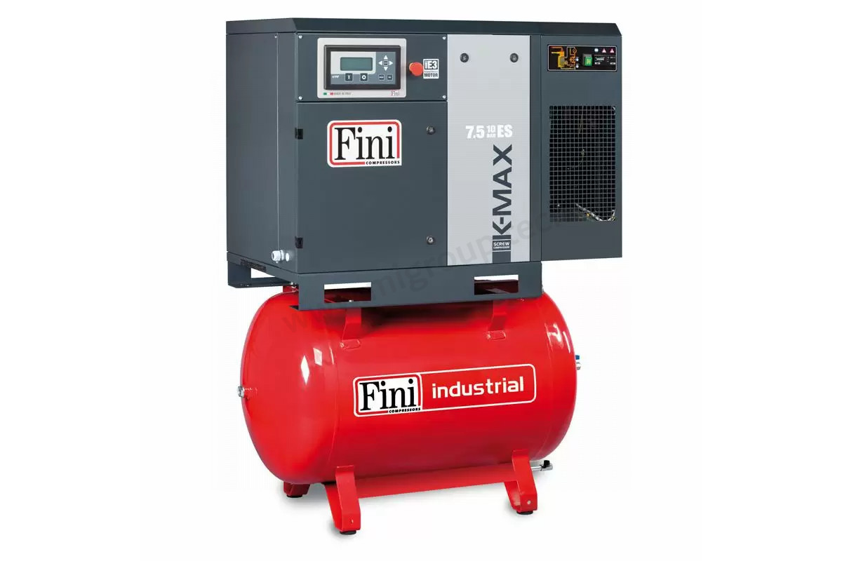 Винтовой компрессор на ресивере с осушителем, с частотником FINI K-MAX 7,5-10-270F ES VS