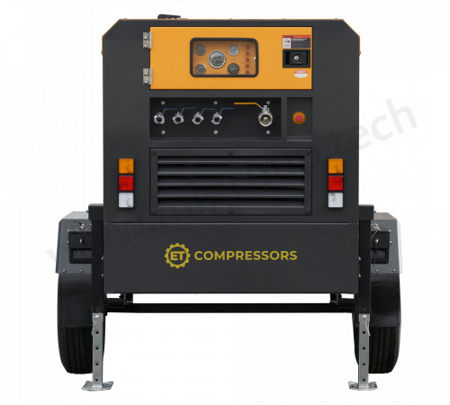 Дизельный винтовой компрессор ET-Compressors ET SD-390T-10 на шасси