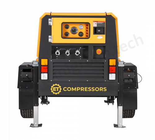 Дизельный винтовой компрессор ET-Compressors ET SD-185T-7 на шасси