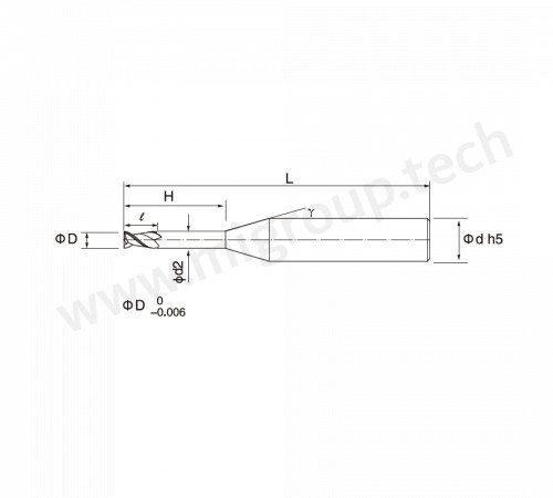 MAН3EL0000-0300.1600.06L075 Твердосплавная концевая фреза