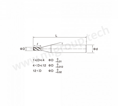 MSG2E0000-0600.1500.06L050 Твердосплавная концевая фреза
