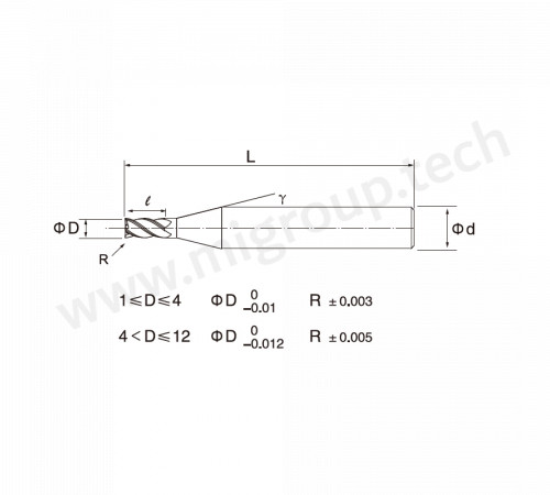 MSU3R0100-1000.2500.10L075 Твердосплавная радиусная фреза