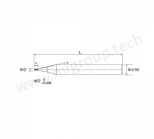 MX2E0000-0060.0120.04L050 Твердосплавная концевая фреза