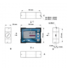 015-S-PG45 Clinotronic S Электронный уровень ± 45° (отверстия М3)