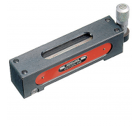 153-120-121-100 Micrometer Spirit Level 53, steel, flat,; grinded, anodised, 120mm, scale: 0,1 mm/m,; Micrometer screw with scale 0,02 mm,; wooden case;