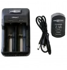 015-S-CHARGE Внешнее зарядное устройство (100В…240В) на 2 литий-ионных аккумулятора 3,6 В, 3600 мАч