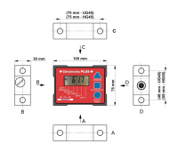 015-PLUS-HG45 Clinotronic PLUS Электронный уровень ± 45° (магнитные основания)