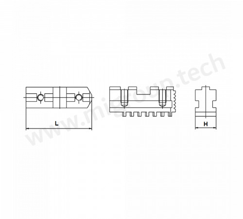 AG01.NDJ.099 Базовые кулачки (4 шт.) для токарного патрона 16' (ALLGRIP)