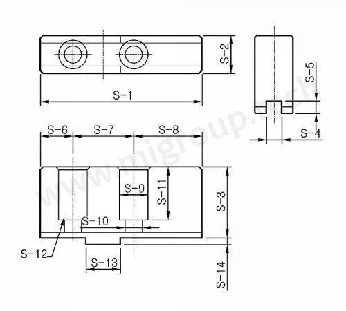 Незакалённые зажимные кулачки с пазовым креплением QSB208